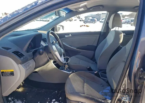 2012 Hyundai Accent Gls from USA, damaged, VIN KMHCT4AE0CU255567